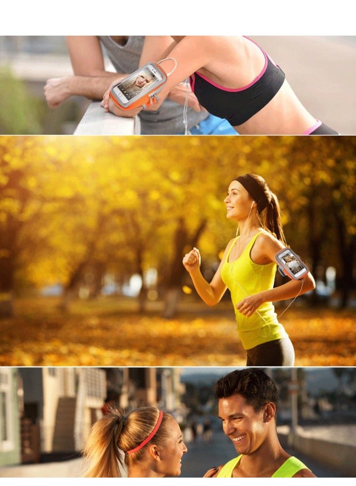 Generic Running Armband Phone Holder for Running Full Touchscreen Phone Arm Bands for Running Sports Phone Holder with Adjustable Band for iPhone 13 Pro Max 12 11 Xs Xr 8 7 Galaxy S20 S10 S9 S8  - Image 2