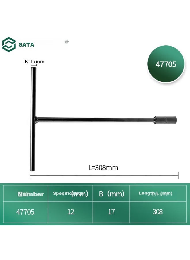 Sata T-shaped Hex Socket 12mm 47705 - Image 1