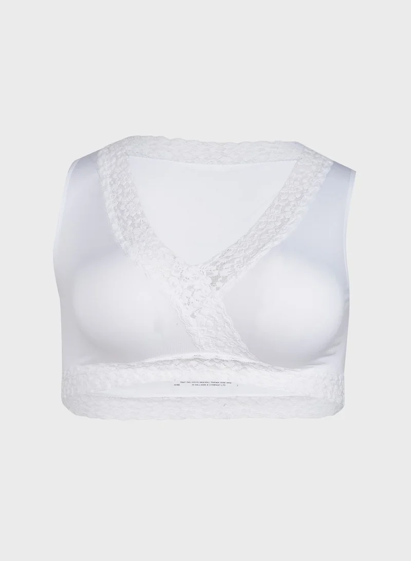 Simply Be 3 Pack Lace Trim Comfort Bras