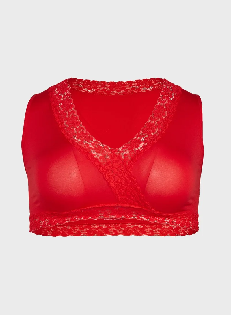 Simply Be 3 Pack Lace Trim Comfort Bras