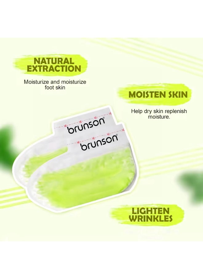 brunson - 2 Pieces Nourishing Paraffin Wax Soocks - Disposable Feet Paraffin Gloves Spa Treatment - Deep Hydration And Softness - Moisturizing Pedicure Socks Wax - Image 1