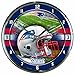 WinCraft WinCraft Nfl Football Team Chrome Wall Clock , New England Patriots , 12-Inch  - Image 2