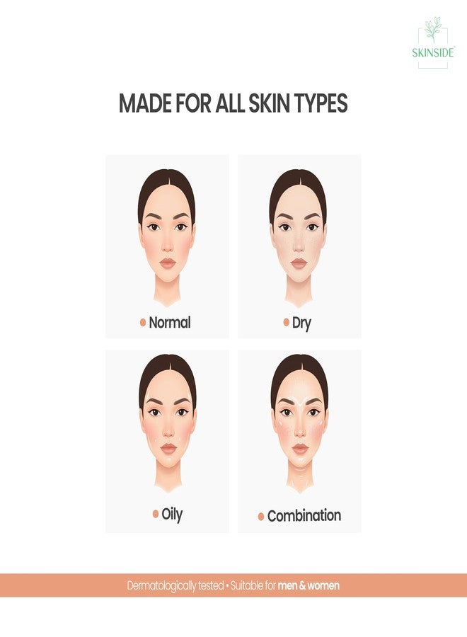 SkinSide 1% Hyaluronic In Vivo Tested Sunscreen Aqua Gel Ultra Light SPF 50 PA++++ | UVA UVB & Blue Light Protection | Zero White Cast | For All Skin Types | For Men & Women (50g) - Image 5