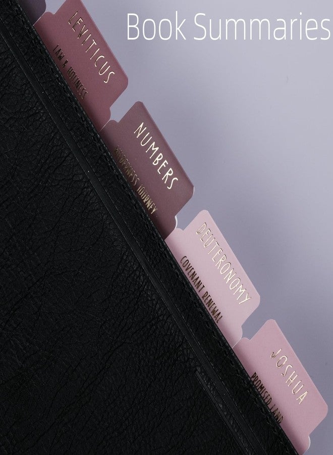 UPAFEXXI-Laminated Bible Tabs with Book Summaries(Gold Foil Embossed Lettering), Bible Tabs for Women and Men, Reposition Large Print Stickers, Easy to Read, 80Chapters Labels for Easy Navigation - Image 2