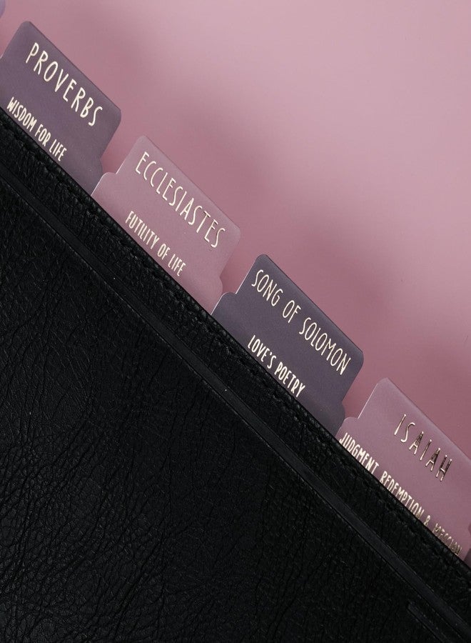 UPAFEXXI-Laminated Bible Tabs with Book Summaries(Gold Foil Embossed Lettering), Bible Tabs for Women and Men, Reposition Large Print Stickers, Easy to Read, 80Chapters Labels for Easy Navigation - Image 5