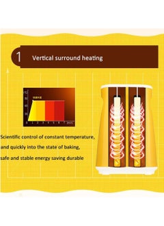 Generic Electric Double Egg Roll Maker, Multifunction Breakfast Machine Sausage Machine, Vertical Egg Omelette DIY Breakfast Non-Stick Cup for Family Kitchen  - Image 2