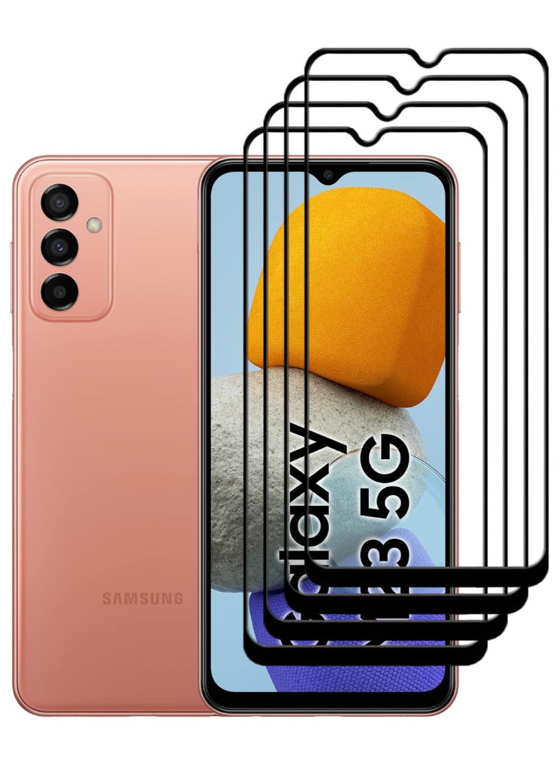 ACLIX 4 Pieces Antistatic ESD Dustproof Premium Quality High Definition Tempered Glass Screen Protector Designed For Samsung Galaxy M23 - Image 1