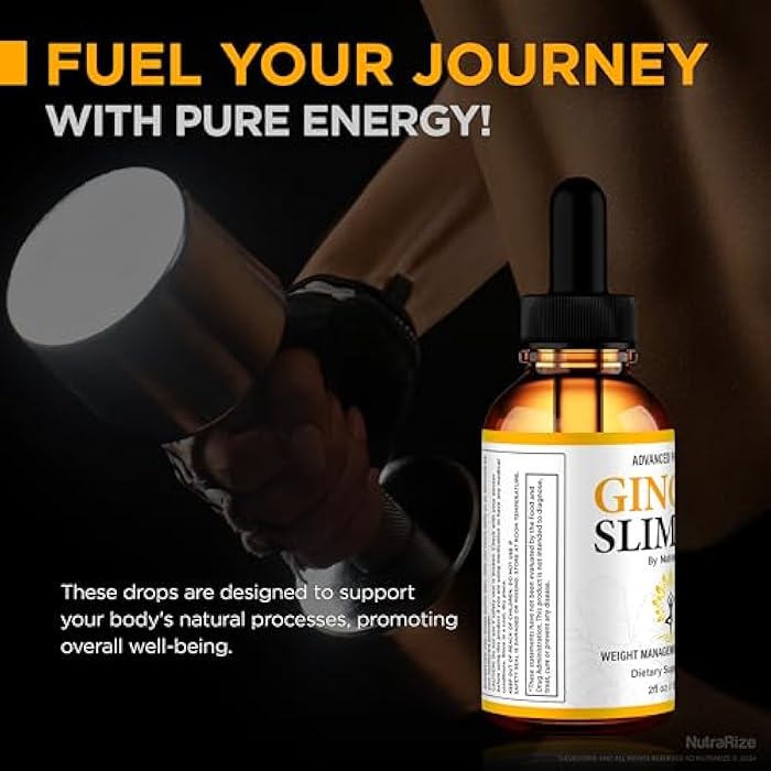 NutraRize (5 Pack) Ginger Slim Pro Weight Loss Drops- Official Ginger Slim Pro Drops, All-Natural Liquid Formula to Support Active Lifestyle, Fitness and Health, Premium GingerSlim Pro Gotas (150 Servings) - Image 5