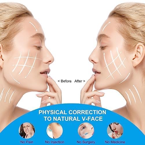 Generic Facial Slimming Belt Double Chin Reducer Reusable VShape Face Mask for Men Women Facial Shaped UPLift Belt Slim Cheeks Lifting Jaw Line Shaper Anti Wrinkle 34 - Image 4