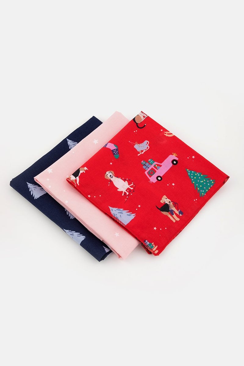 Tchibo Fabric Wrapping Paper, Red and Navy - Image 5