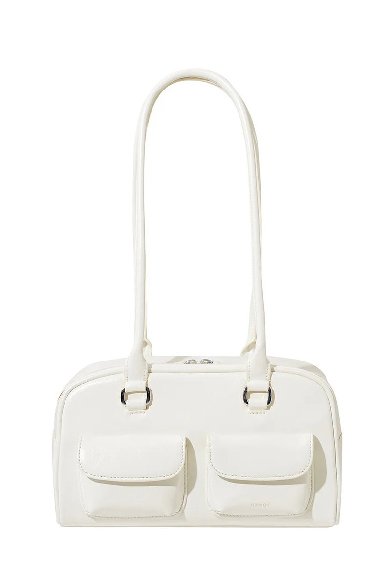ستاند حقيبة كتف جلدية  Oil Chubby Bag - Image 1