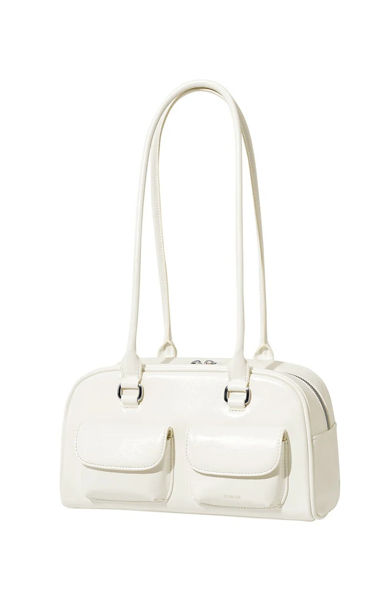 ستاند حقيبة كتف جلدية  Oil Chubby Bag - Image 2