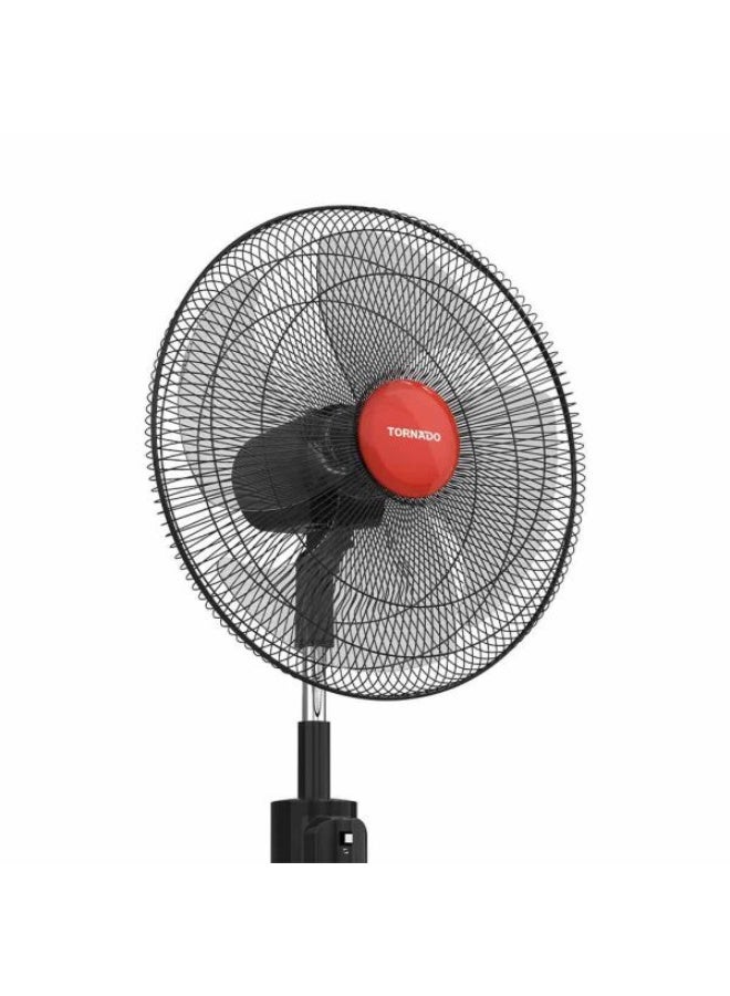 Tornado 18-inch 4-blade stand fan, black x red, TSF-18MB - Image 3