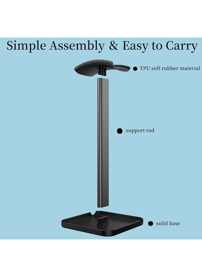 X spring - Headphone Stand Desktop Headphone Stand Gaming Headset Stand With Non Slip Silicone Versatile Headphone Holder Fits All Headphones - Image 1