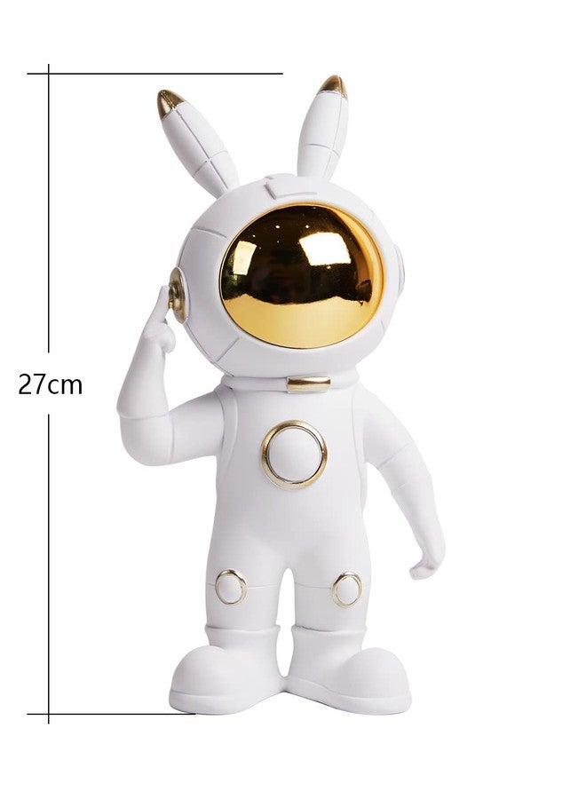 SEINHIJO Astronaut Statue Figurine Modern Decor Sculpture Space Gift Home Art for Table Centerpiece Bookshelf Polyresin 12.2 Inch - Image 3