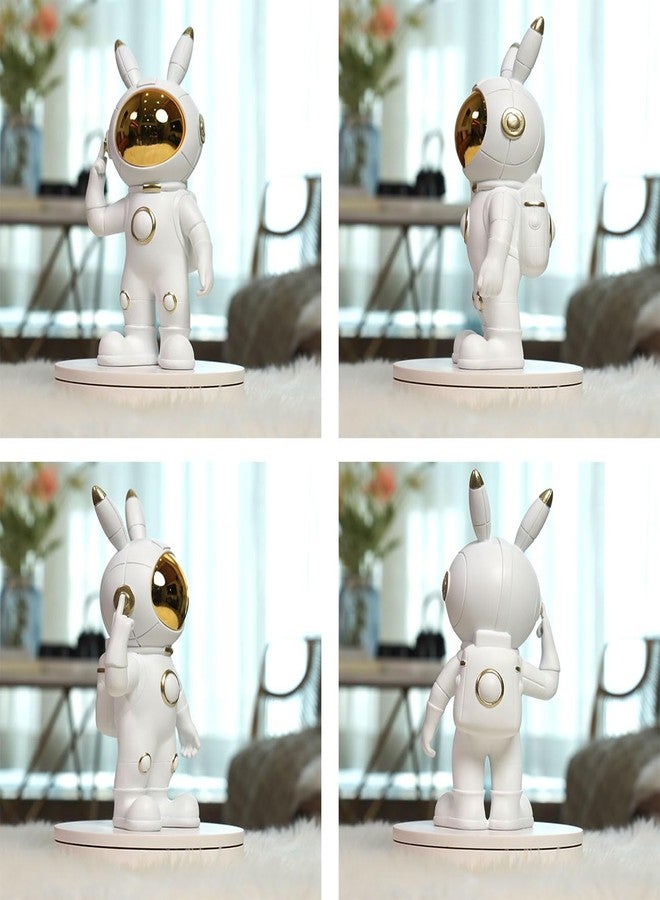 SEINHIJO Astronaut Statue Figurine Modern Decor Sculpture Space Gift Home Art for Table Centerpiece Bookshelf Polyresin 12.2 Inch - Image 4