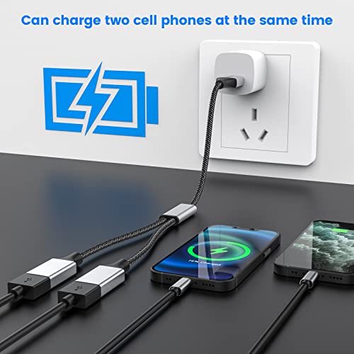MOGOOD USB Splitter Cable USB y Splitter Adapter (Carplay NOT Supported) Dual Type A 2.0 Power Cord Extension for Charging/Data Transfer/Laptop/Mac/Car - Image 4