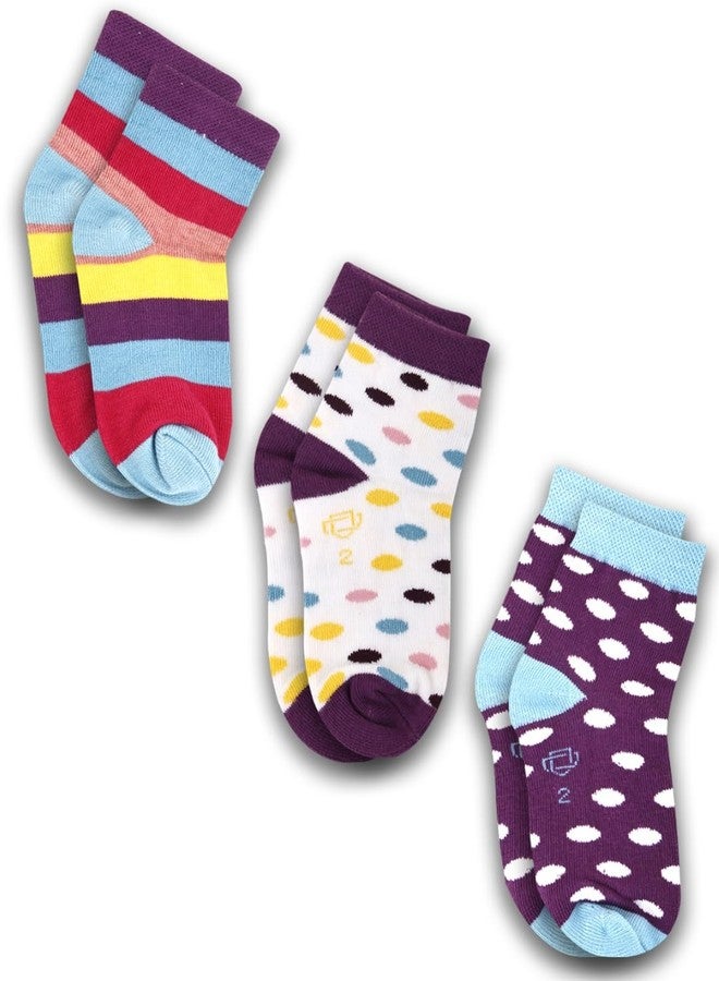 Dollar Kids Socks For Boys & Girls In Blended Cotton (Pack Of 3) - Image 1