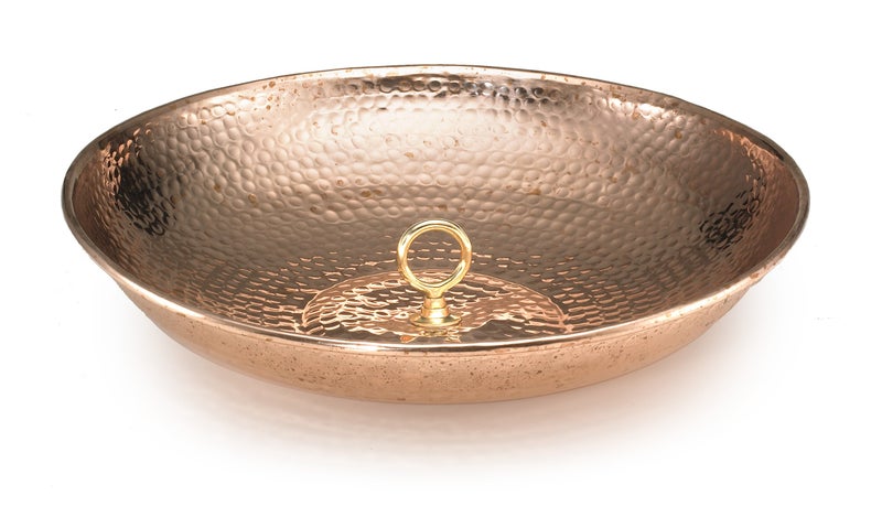 Good Directions 479P Rain Chain Basin Large 16-1/2 Inch Diameter, 4 Inches High, 100% Pure Copper
