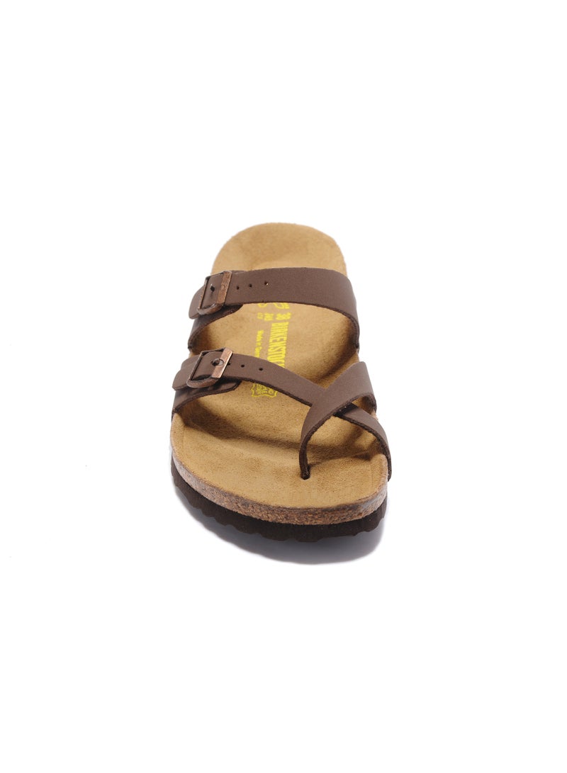 BIRKENSTOCK Mayari Birko-Flor Nubuck Sandals - Narrow Footbed  - Image 1