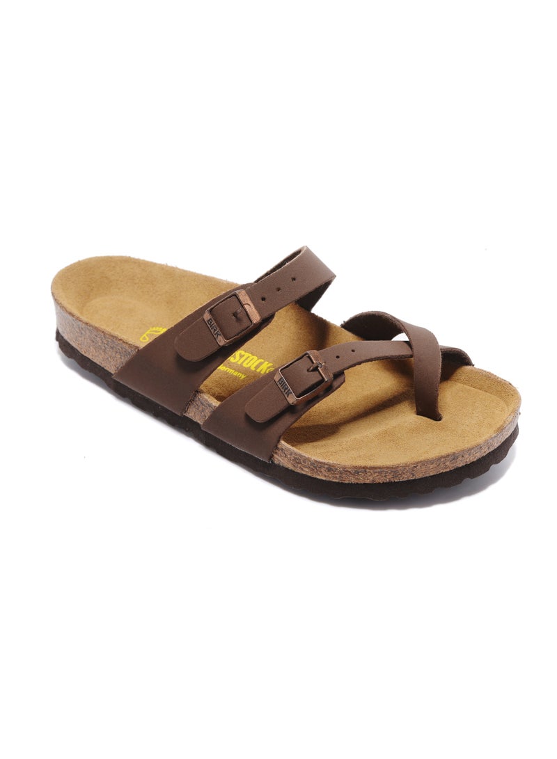BIRKENSTOCK Mayari Birko-Flor Nubuck Sandals - Narrow Footbed  - Image 3
