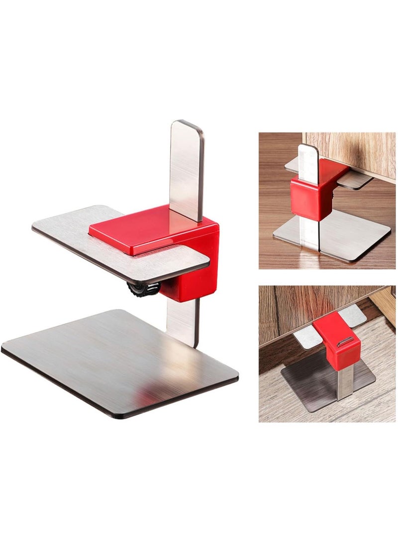 GGOOT 2Pcs Cabinet Door Installation Positioner Adjustable Cabinets Hardware Jigs Hand Tool Closet Door Quick Positioning Tool - Image 2