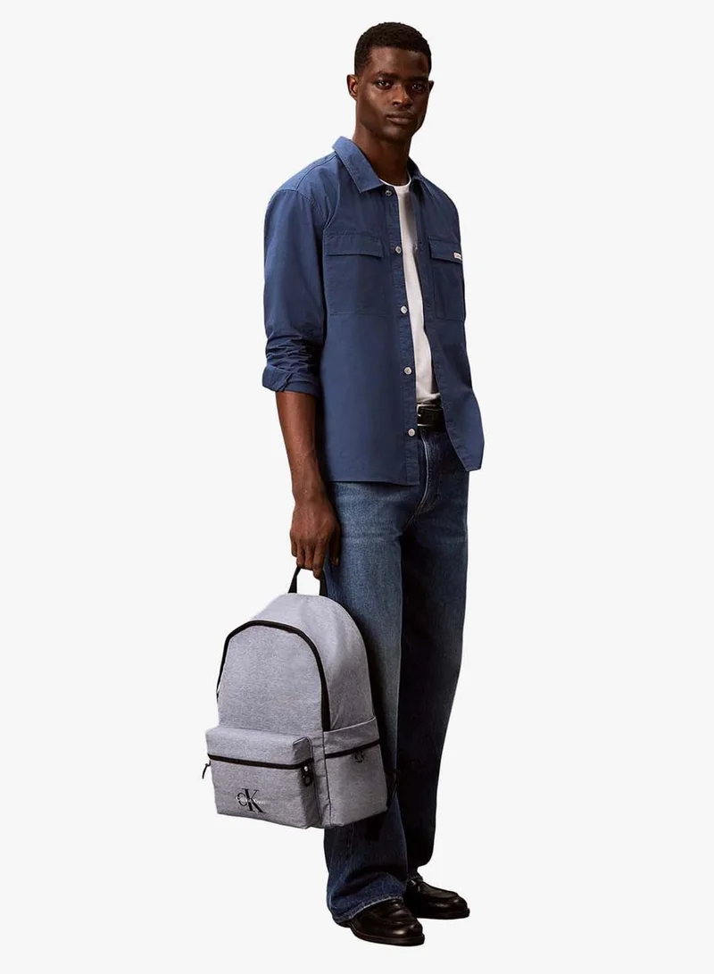 Calvin Klein  Heathered Monologo Embroidery Dome Backpack with Laptop Sleeve for Men | Best Price UAE