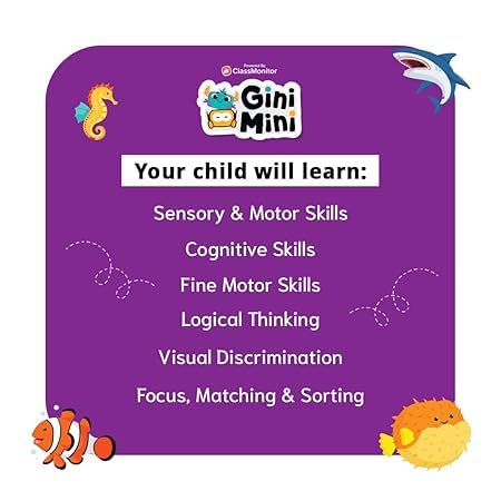 GiniMini Underwater Animals Puzzle for Kids 2 3 4 5 Years | Educational 2 Piece Puzzle for Memory & Motor Skills | Return & Birthday Gifts for Boys & Girls - Image 5