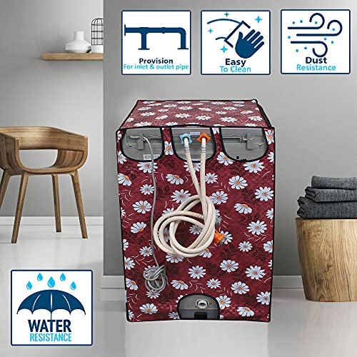Star Weaves Washing Machine Cover For Fully Automatic Top Load IFB TL-SGDG AQUA 7.0Kg Model - Waterproof & Dustproof Cover - FABKUM08 - Image 4