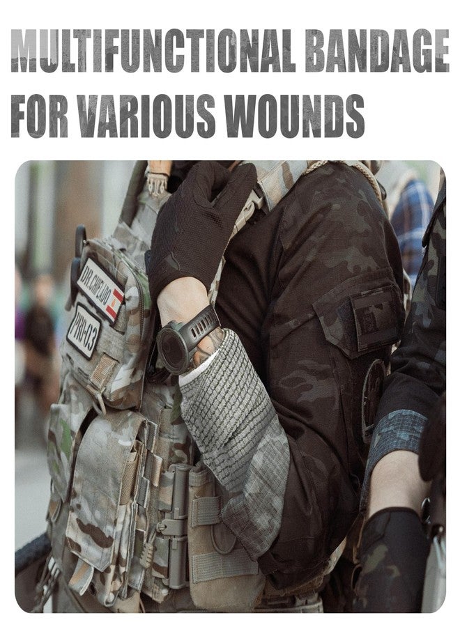 KIWAEZS Israeli Style Emergency Bandage - 6 Inch, Sterile Vacuum Sealed - Combat Tactical First Aid Kit IFAK Supplies - Compression Trauma Wound Dressing, 6 Count - Image 5