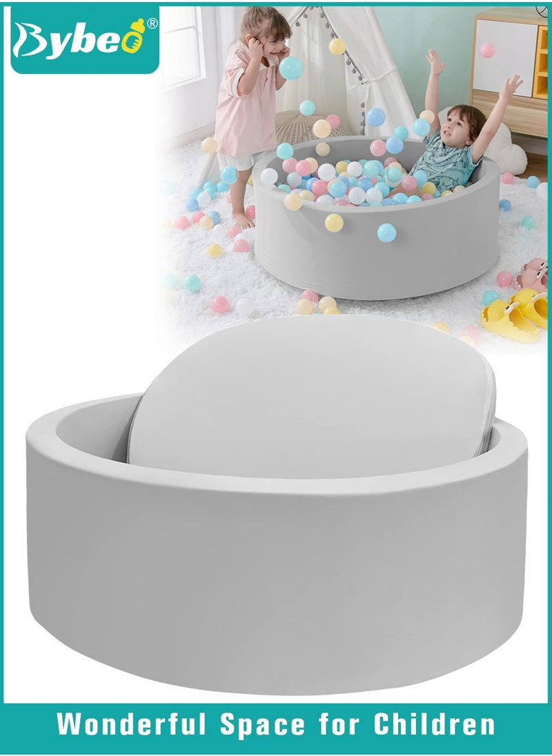 Bybeo Children Ocean Ball Pit Pool Playground Pad Playpen, 90 X 90 CM, For Indoor And Outdoor Game, Grey  - Image 1