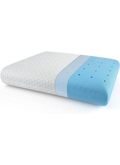 Control D Control D Memory Foam Cooling Gel Orthopedic Bed Pillow for Sleeping & Neck Pain Relief Suitable for Back Sleeper, Side Sleeper & Stomach Sleeper Pack of 1 (White) 