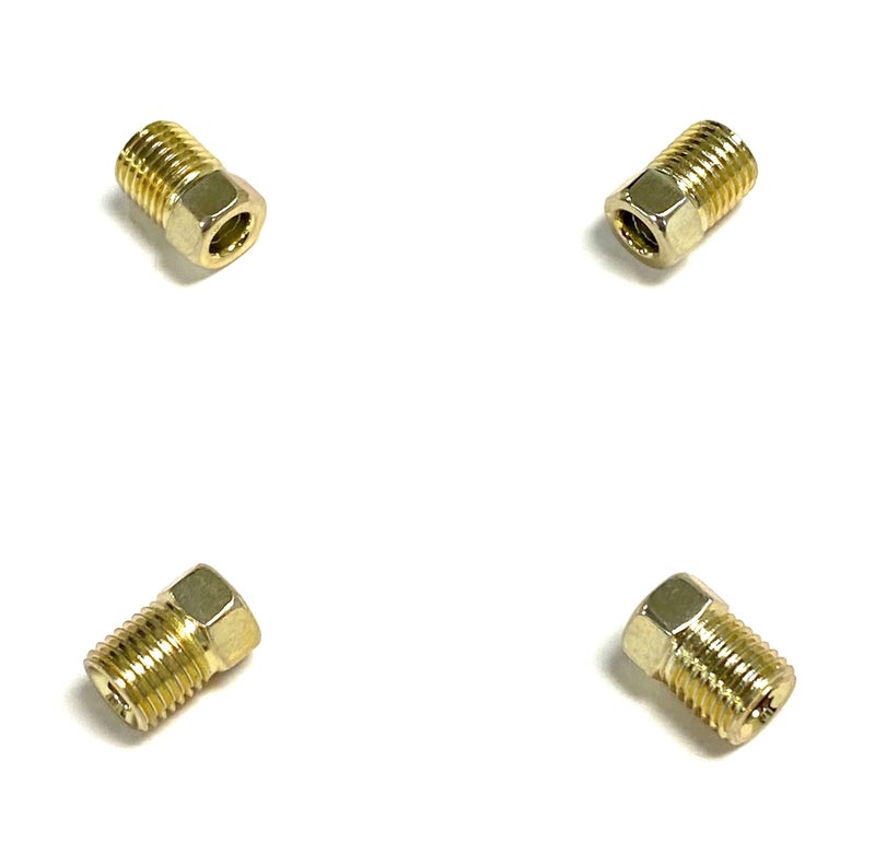 The Stop Shop Inverted Flare Steel Brake Line Fittings For 3/16 Inch O.D. Tubing With 3/8"-24 Threads (Pack of 4) - Image 2