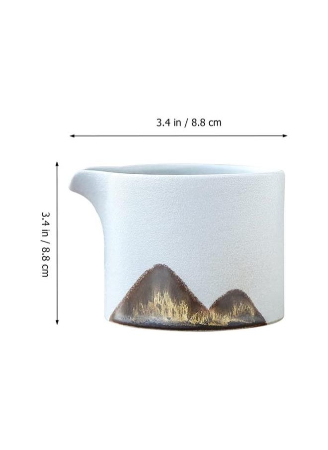 Ceramic Kung Fu Tea Cup Chinese Gongfu Tea Cup Japanese Milk Pitcher Cha Hai Tea Cups Tea Pitcher Gong Dao Bei Cup for Home Kitchen White - pzsku/ZED12CB41D7485143A66CZ/45/_/1734617246/3c1ba27a-55b6-4e53-9240-ffe542e68d49