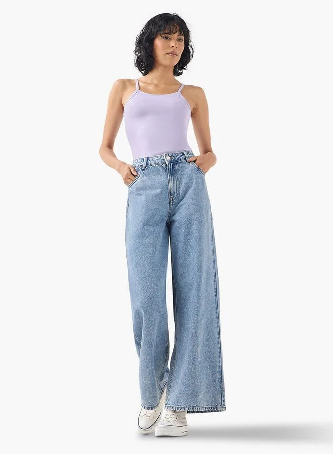 Splash FAV Scoop Neck Tank Top with Spaghetti Straps