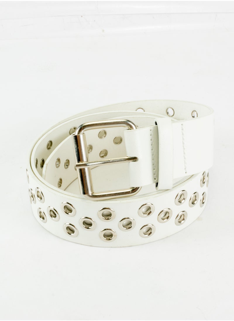 Generic White Leather Waist Belt For Her 110 CM 