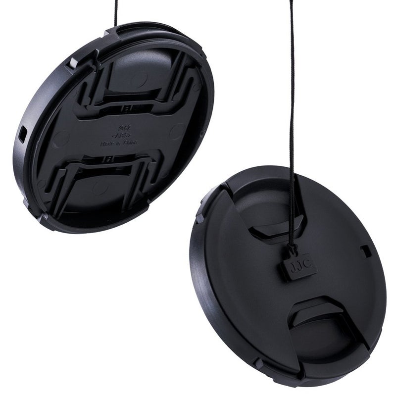 JJC 2-Pack 95mm Center Pinch Front Lens Cap Cover with Elastic Lens Cap Keeper for Tamron SP 150-600mm Nikon AF-S Nikkor 200-500mm and Other Brand of Lenses with 95mm Filter Thread - Image 2