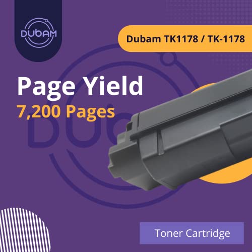 Dubam TK-1178 Black Toner Cartridge Compatible for Kyocera Ecosys M2040dn, M2540dn, M2540dw, M2640idw Printers - Image 2
