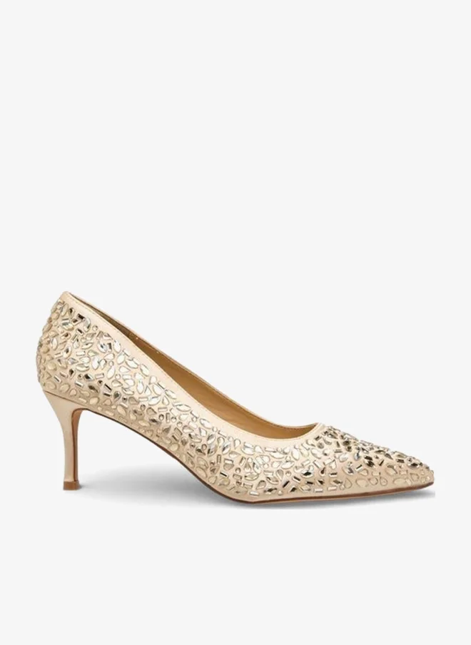 Women Embellished Stiletto Heel Pumps Ramadan Collections