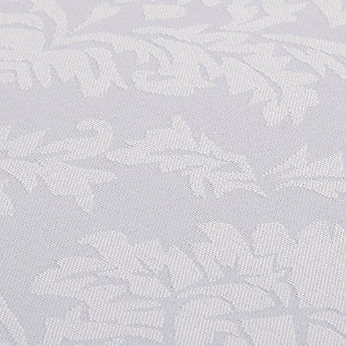 Violet Linen European Damask Design Tablecloth White 60" by 84" Oblong/Rectangle - Image 3