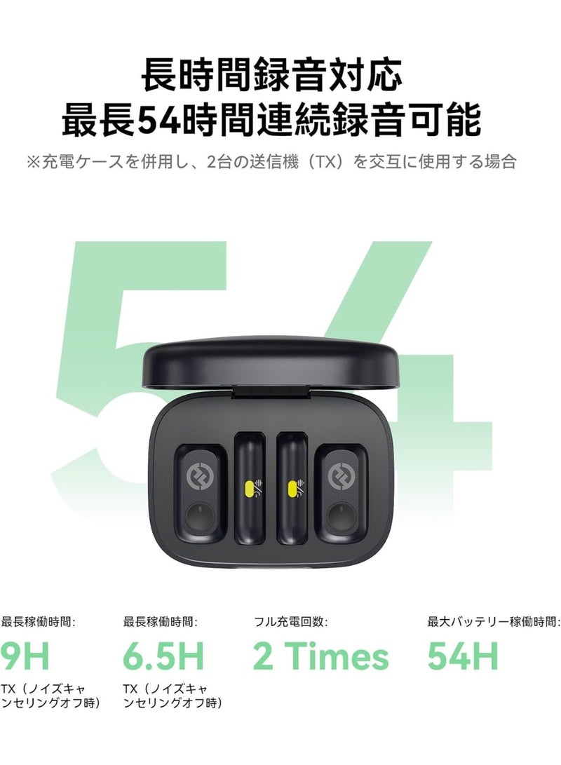 هولي لاند نظام ميكروفون لاسلكي هوليلاند لارك A1 كومبو (Hollyland Lark A1 Combo) لشخصين - ميكروفون لافالير احترافي مع إلغاء الضوضاء، مدى 200 متر، متوافق مع الكاميرات والهواتف الذكية . - Image 3