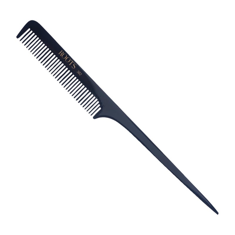 ROOTS - Professional Tail Comb | Salon Grade - For Men & Women | Ideal for Sectioning, Highlighting, Colouring | Smooth & Round Teeth prevent Hair & Scalp damage|, Length - 9 Inch | Model No - 302 - Image 5
