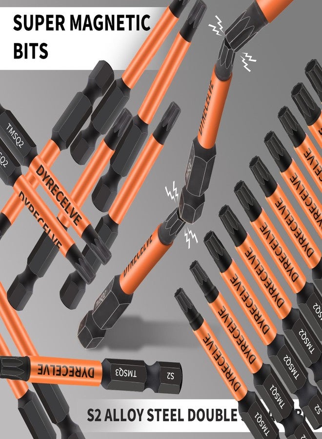 DYRECELVE Professional 10-Pack 8 Point Torx Star & Double Square Bit Set - Premium S2 Alloy Steel with Magnetic Heads & Hex Shank, 8 Point Star Bit for Trailer (Sizes #1, #2, #3), by DYRECELVE - Image 4