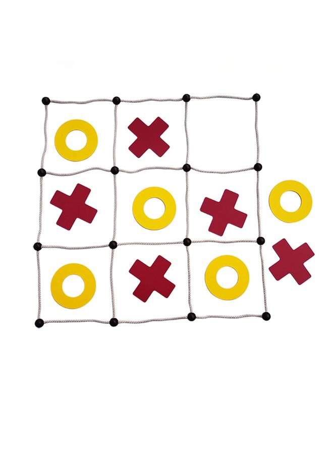 Giant Tic Tac Toe Game Outdoor Game | 3ft x 3ft | Instant Setup, No Assembly | Tic Tac Toe Bean Bag Toss with Rope Game Board | Large Tic Tac Toss Across Yard Game for Kids & Fa  - Image 4