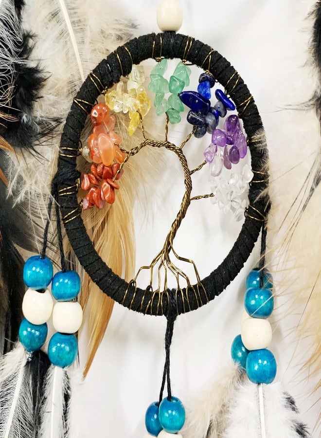 OIOVOIO Large Dream Catchers for Bedroom Adult Brown Boho Dream Catcher Wall Decor Tree of Life Suncatcher Hanging for Boys Teen Room Decor Dorm Living Room Hanging Decoration Festival Gifts - Image 4