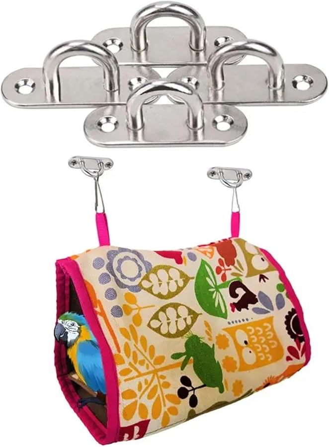 عينات الفولاذ المقاوم للصدأ خطاف العين 60 قطعة 5 مم لوحة مستطيلة تركيب الحائط للقارب اليخت تأمين - Image 3