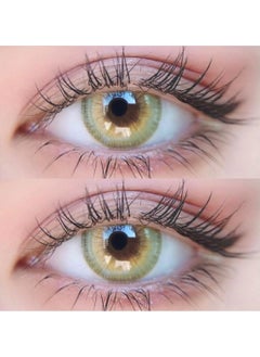 Unibling LA Girl Green Yearly Colored Unisex Cosmetic Contact Lenses, Enlargement Collection  - Image 2