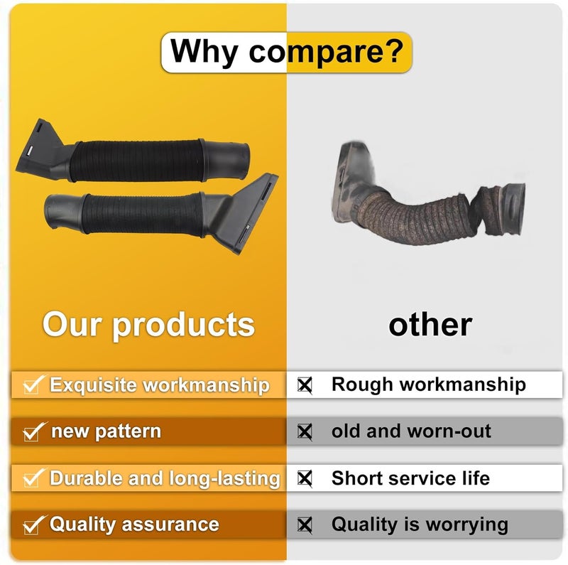 2780904982 2780905082 Air Intake Hose Kit Left & Right For Mercedes-Benz S-Class 2014-2019 S500 S550 S63 AMG W217 W222 - Image 5