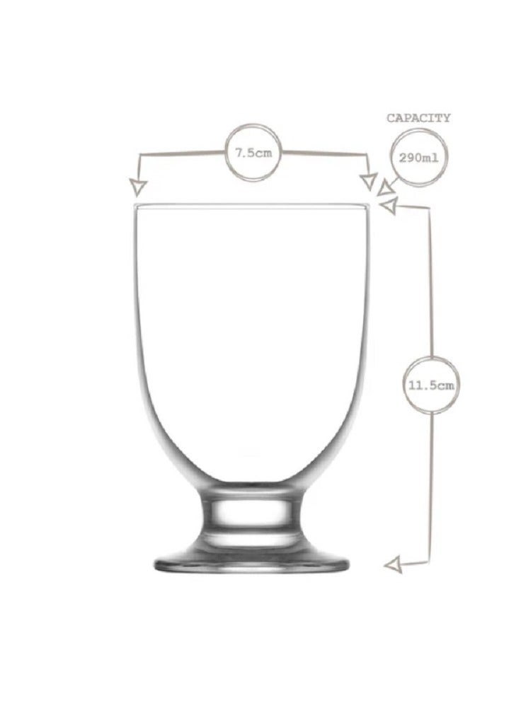 LAV طقم كؤوس مشروبات طوكيو 3 قطع سعة 290 مل - شفاف - Image 2