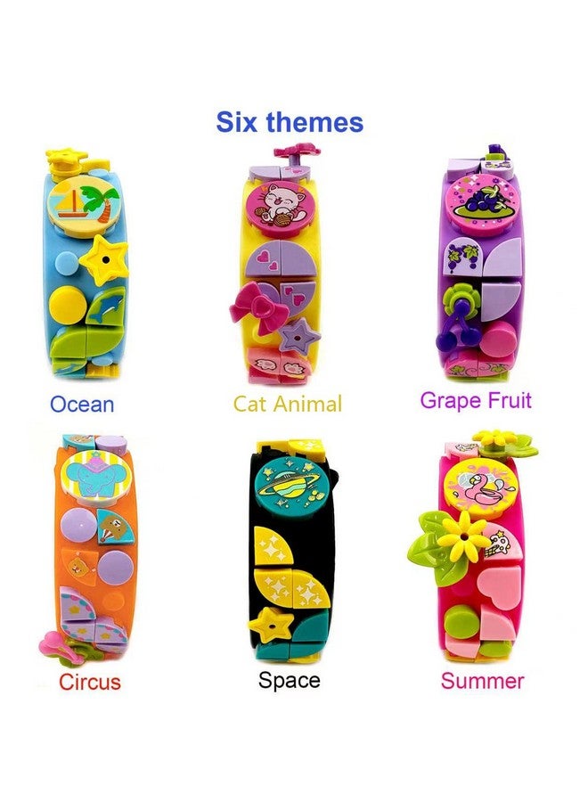 SIENON 6Pack Dots Bracelets Building Block, DIY Creative Craft Project Bracelet Making Kit for Kids Friendship Construction Toys for Boys Girls Birthday Christmas Party Favors - Image 2